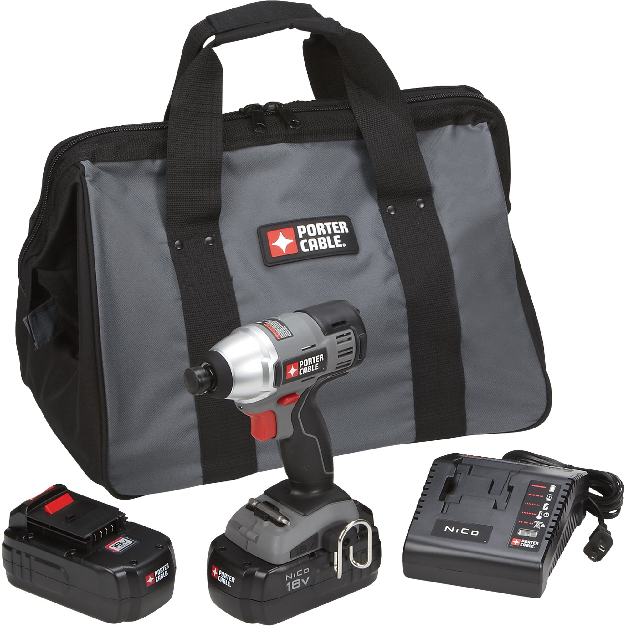 Porter Cable 18 Volt Cordless Impact Driver, Model# PC180IDK-2
